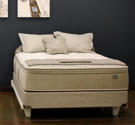 Chattam & Wells Hamilton Pillow Top Mattress Low Profile Set