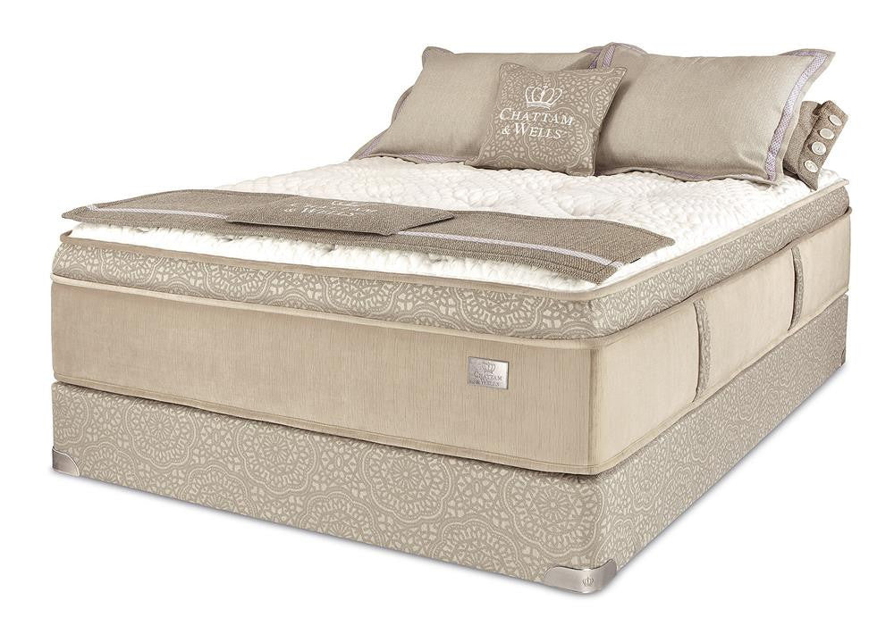 Chattam & Wells Franklin Euro Top Mattress Low Profile Set