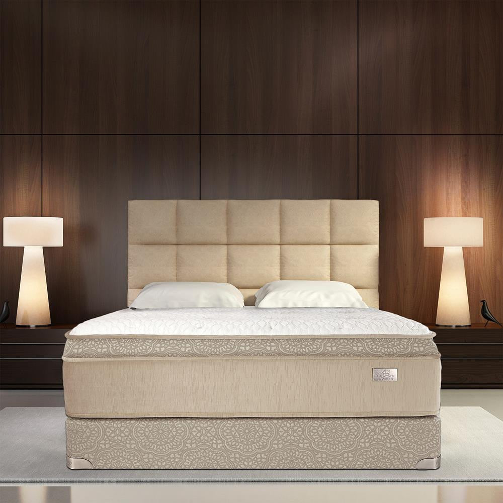 Chattam & Wells Franklin Euro Top Mattress Low Profile Set