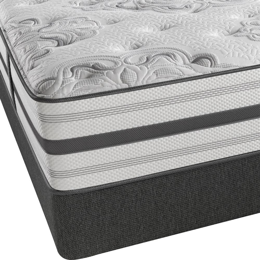 Simmons Beautyrest Brittany Plush Mattress Low Profile Set