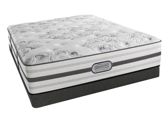 Simmons Beautyrest Brittany Plush Mattress Low Profile Set