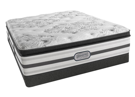 Simmons Beautyrest Gabriella Luxury Firm Pillow Top Mattress Low Profile Set