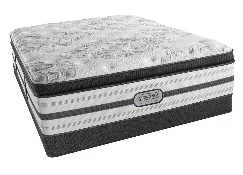 Simmons Beautyrest Katherine Plush Box Top Mattress Low Profile Set